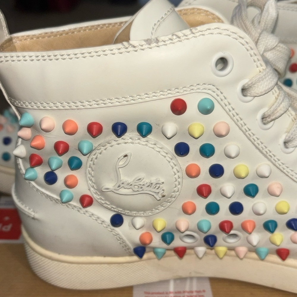 These are used worn CHRISTIAN LOUBOUTINS. Used please look at all pictures.